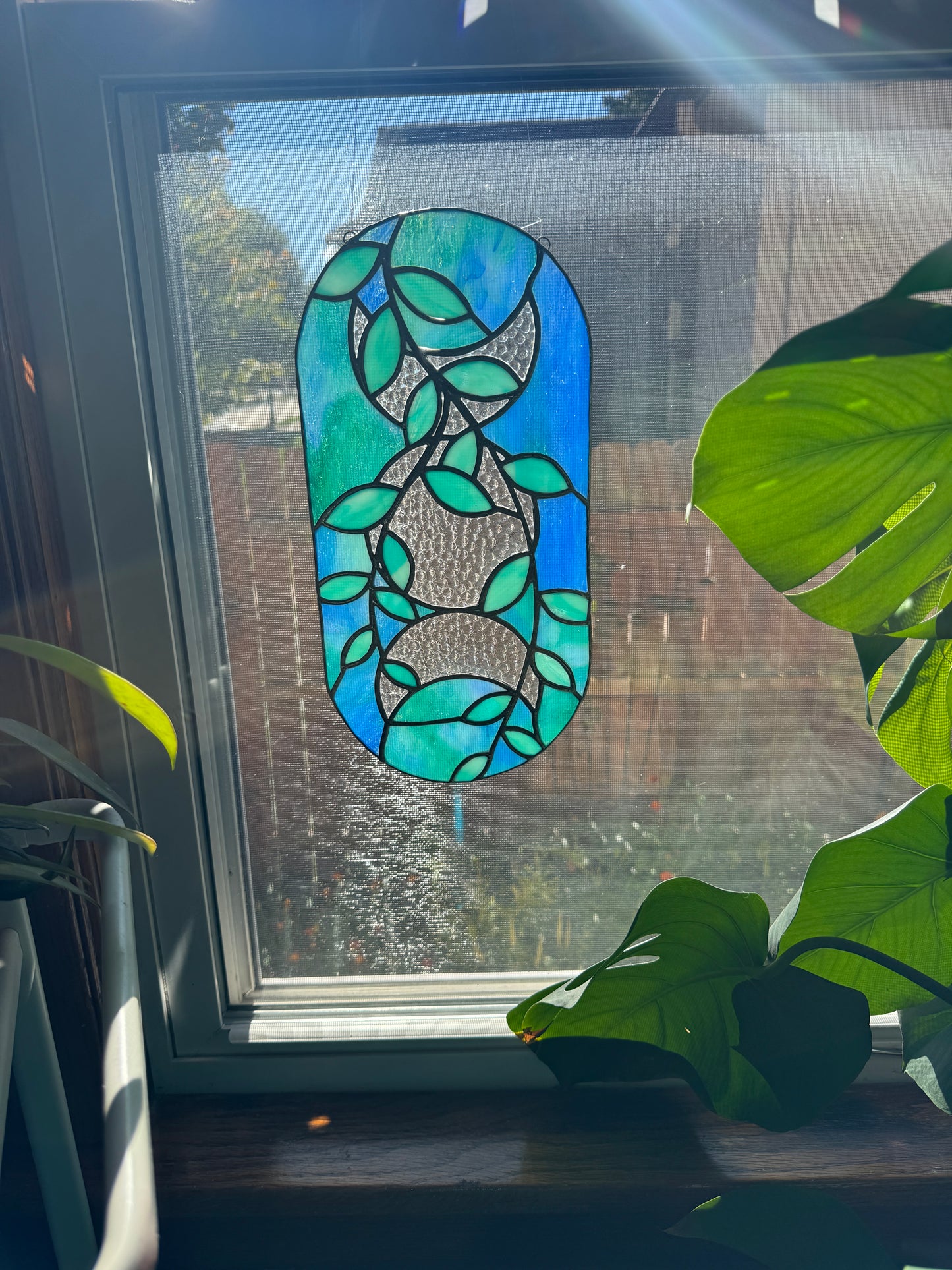 Vines and Moon Phases Suncatcher