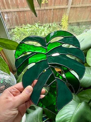 Monstera Leaf Suncatcher