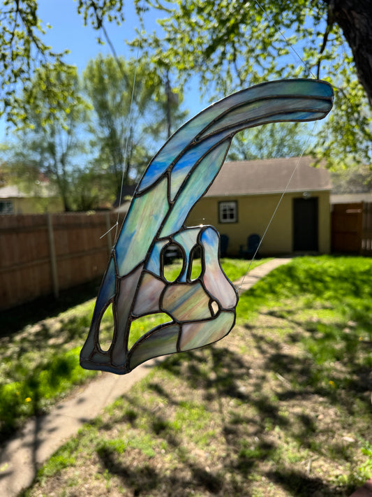 Parasaurolophus Skull Suncatcher
