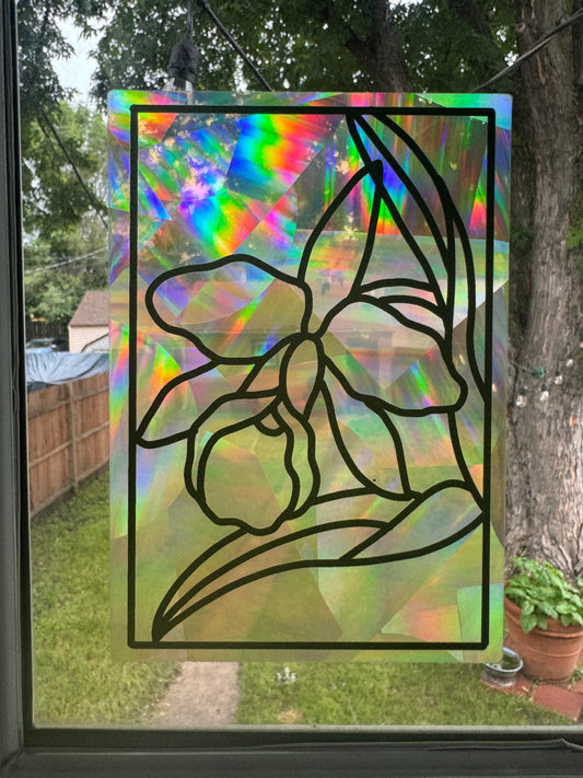 Sunflower Prismatic Window Sticker