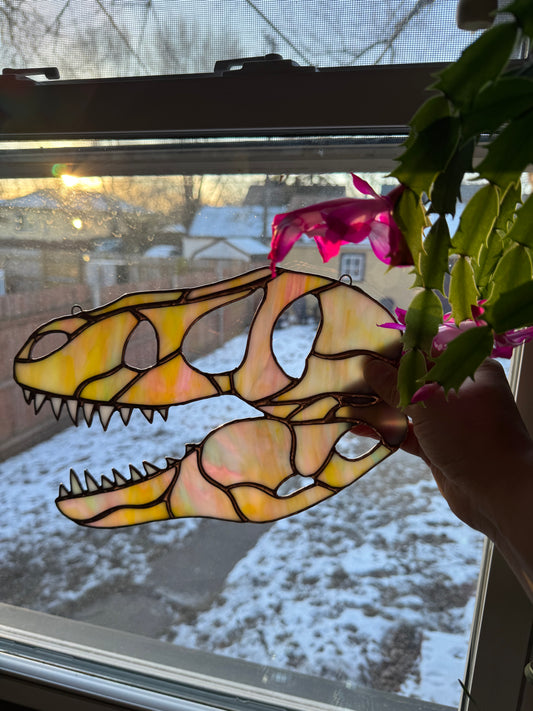 T-Rex Skull Suncatcher
