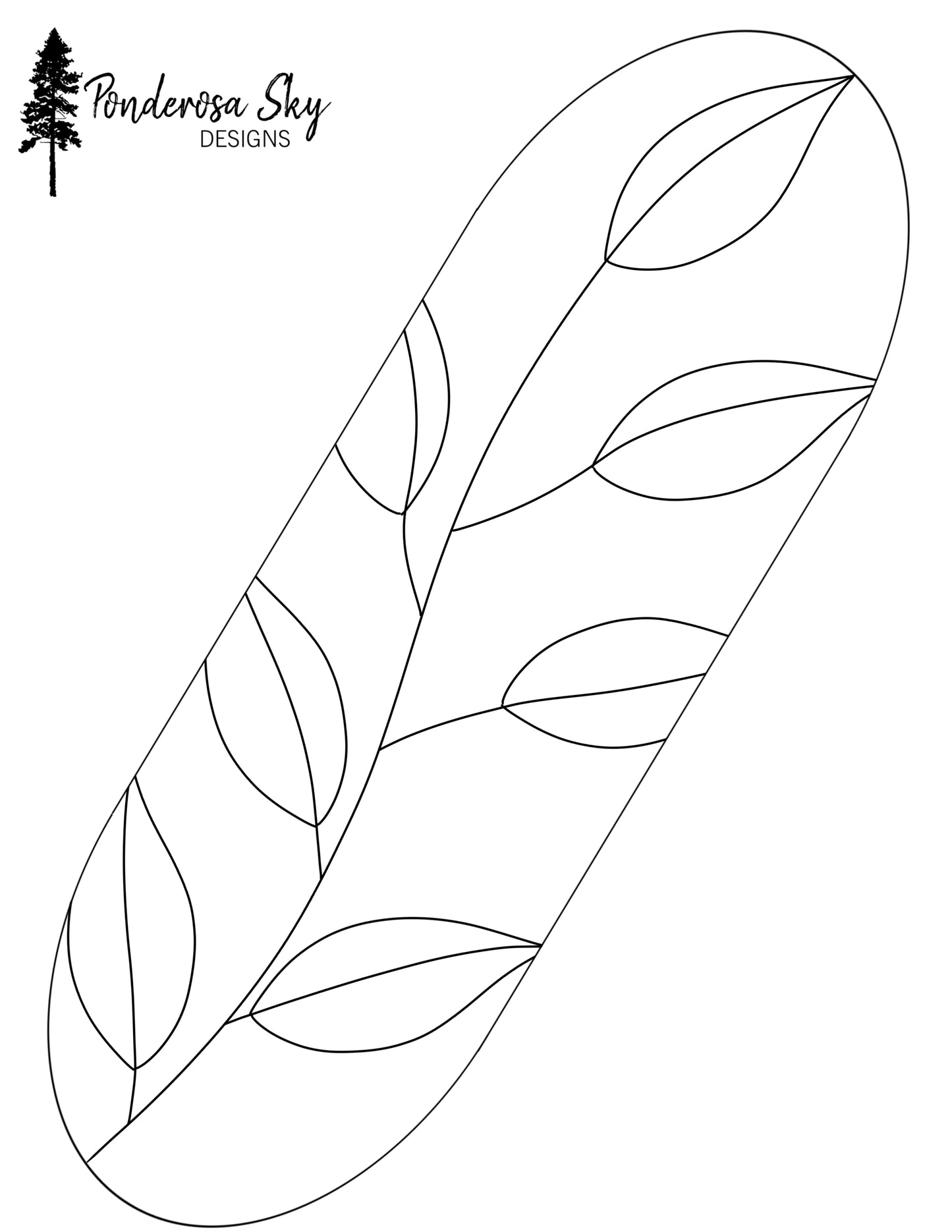 Greenery Mini Panel #3 Digital Pattern