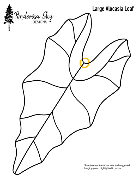 Alocasia Leaf Digital Pattern