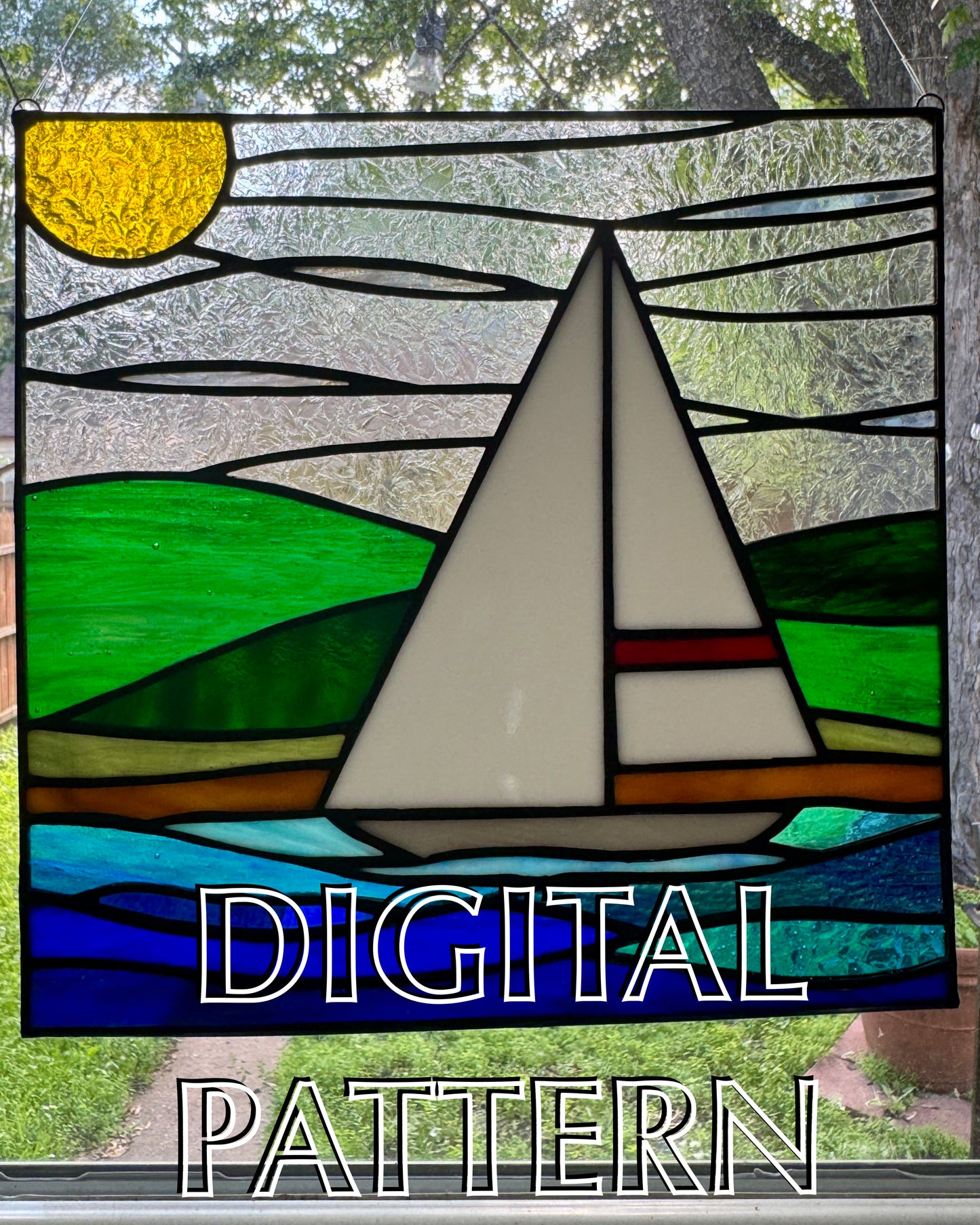 Sailboat Panel Digital Pattern