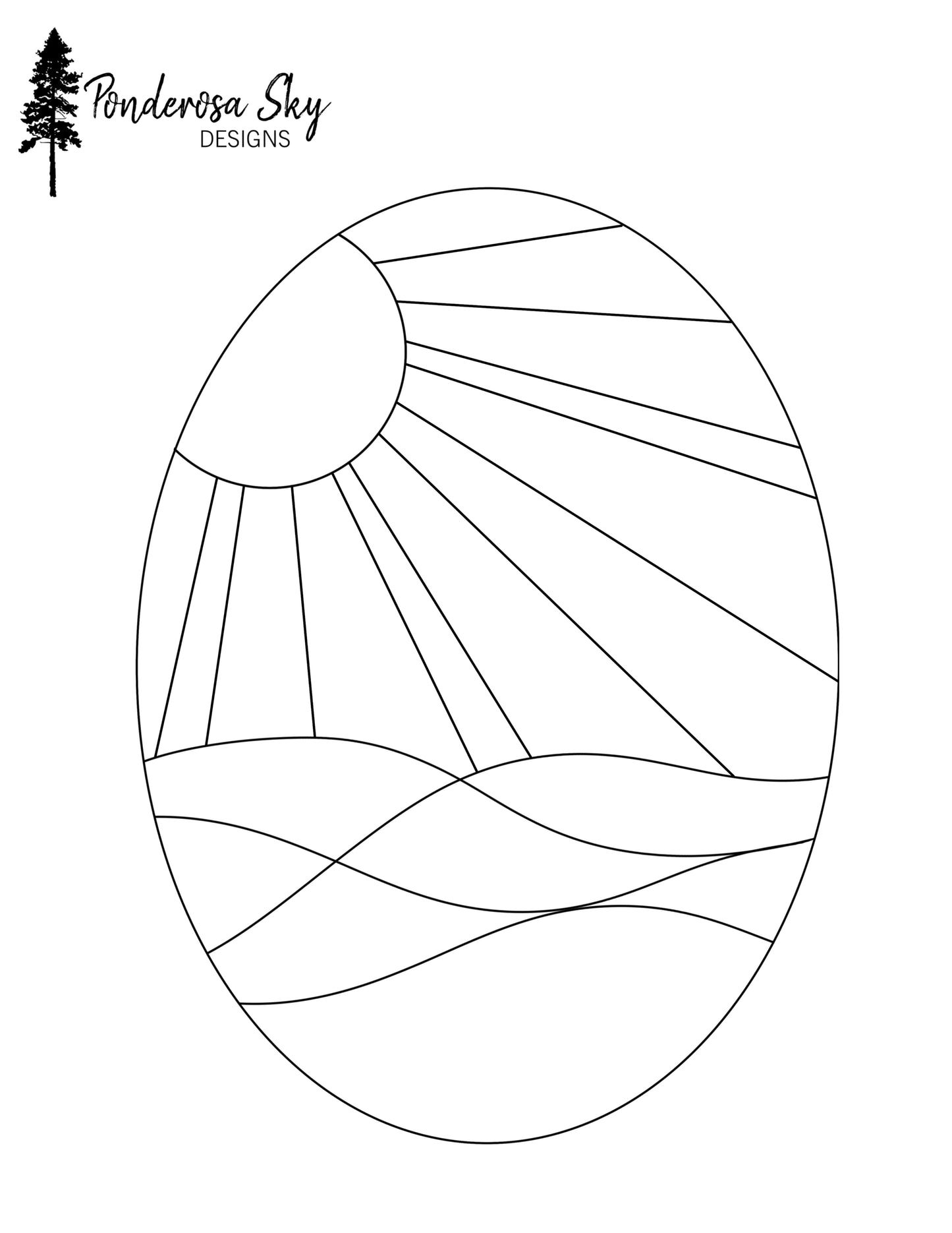 Sun & Surf Mini Panel Digital Pattern