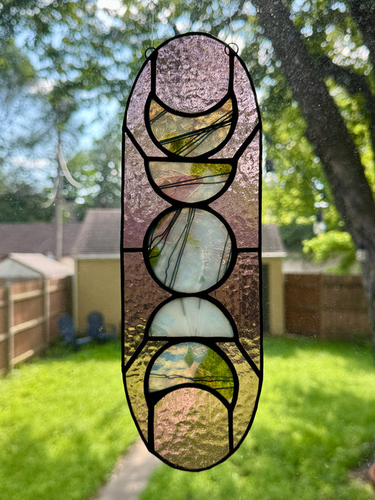 5 Moon Phase Suncatcher