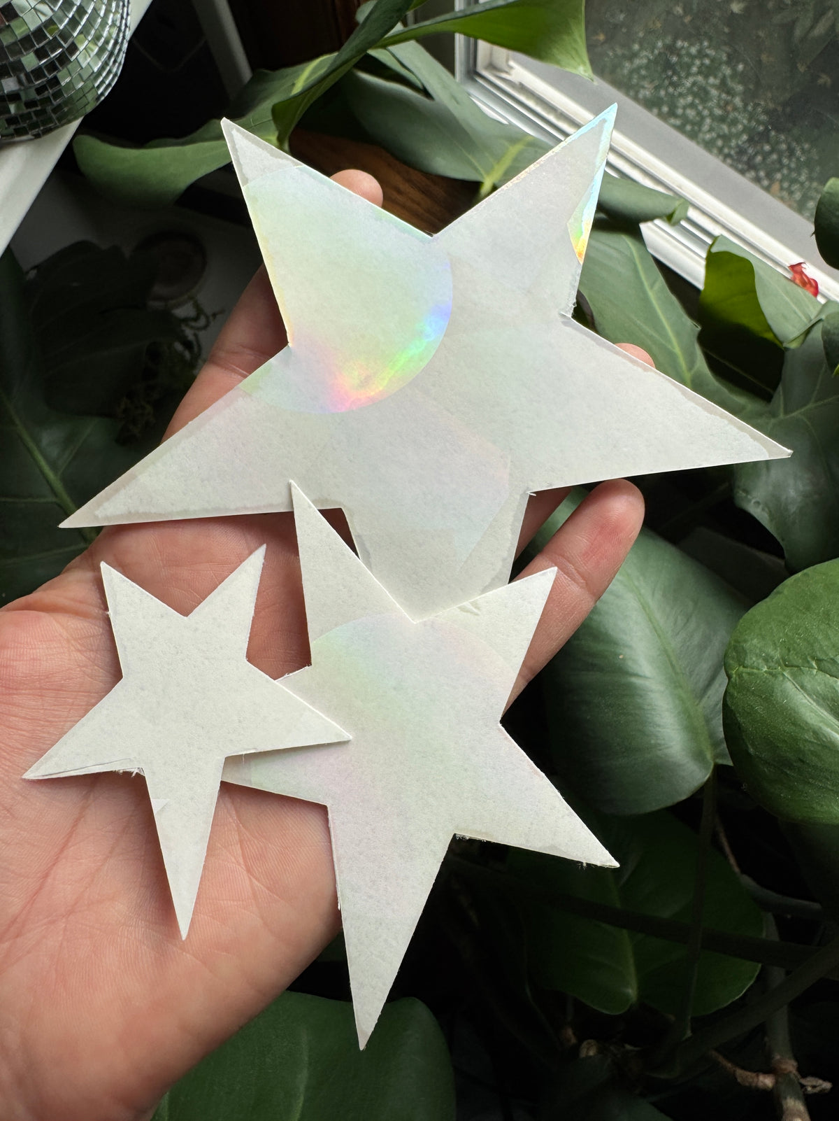 Stars Prismatic Window Sticker