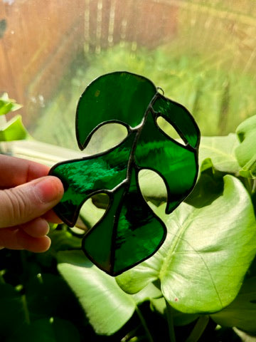 Monstera Leaf Suncatcher