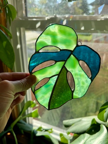 Monstera Leaf Suncatcher