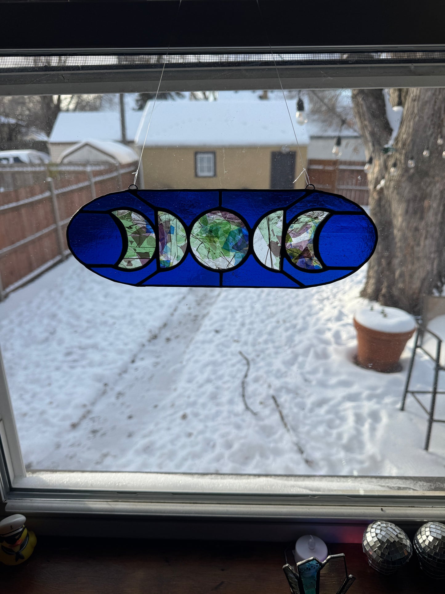 5 Moon Phase Suncatcher