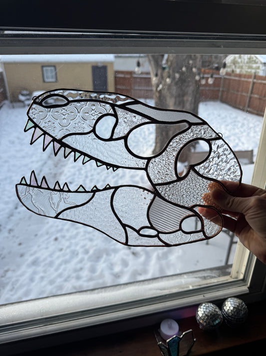T-Rex Skull Suncatcher
