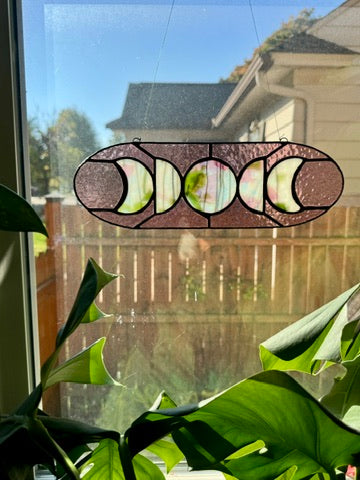 5 Moon Phase Suncatcher