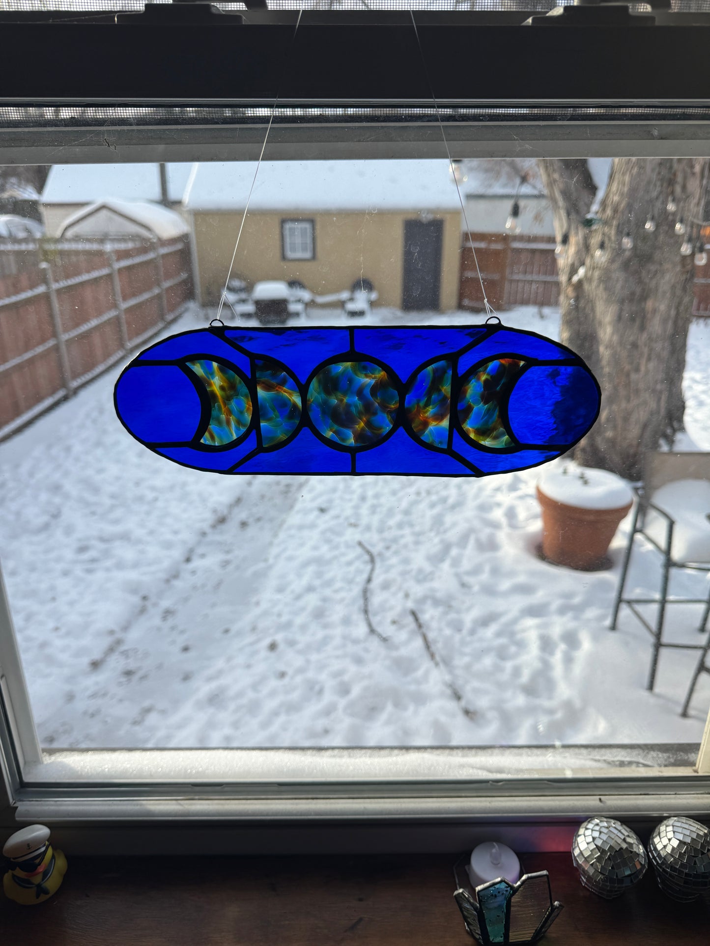 5 Moon Phase Suncatcher