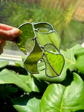 Monstera Leaf Suncatcher