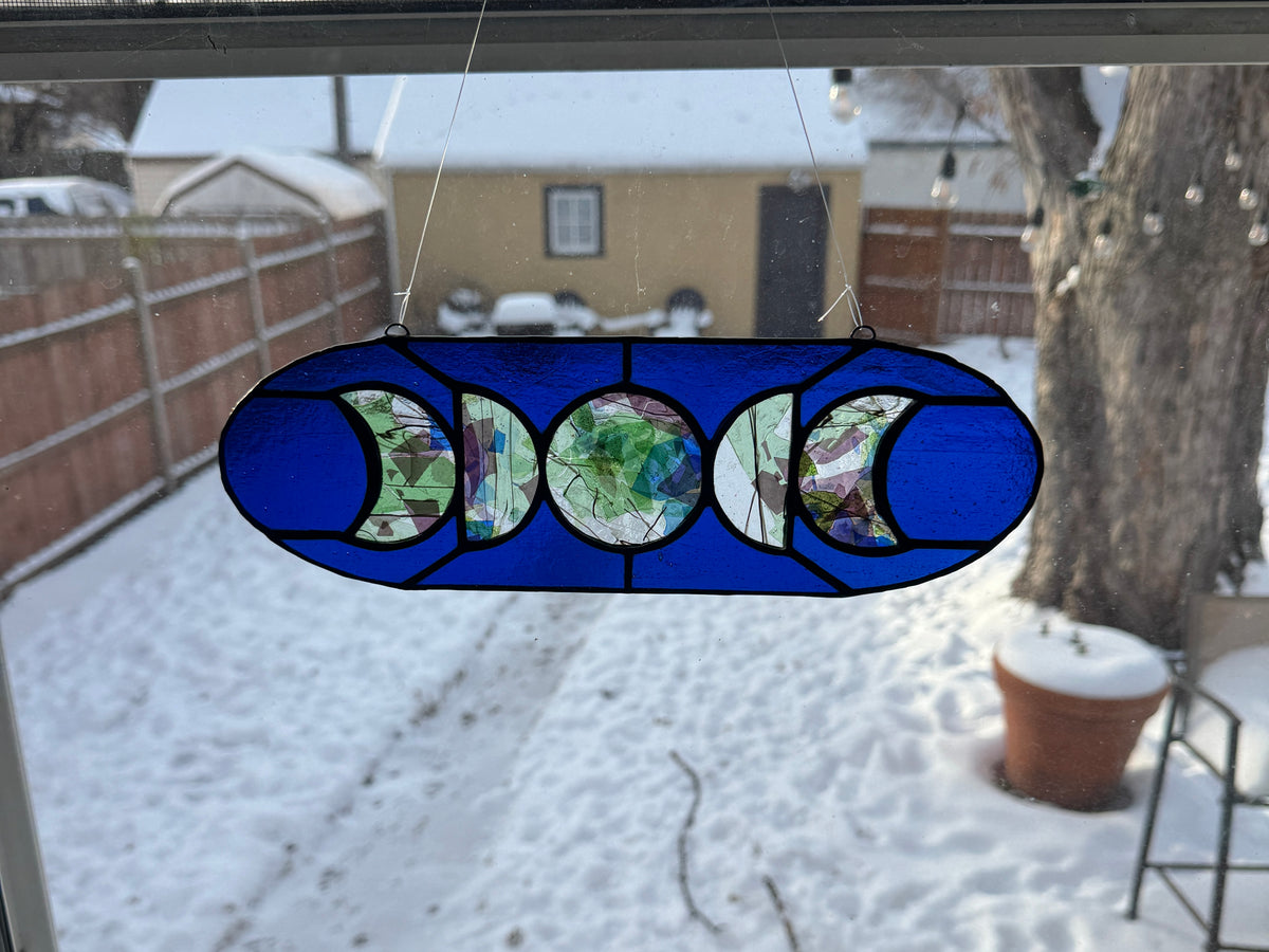 5 Moon Phase Suncatcher