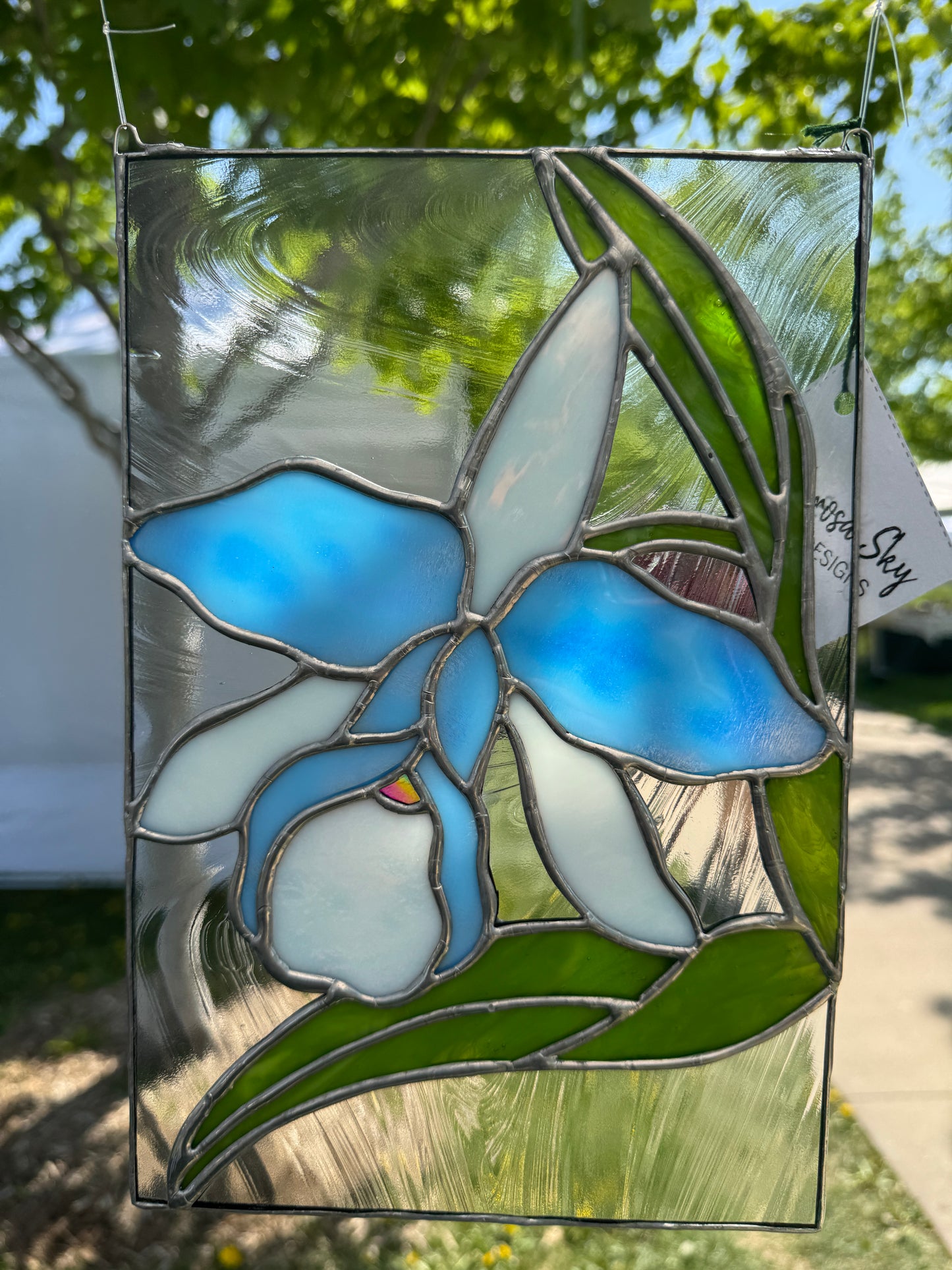 Orchid Suncatcher Panel