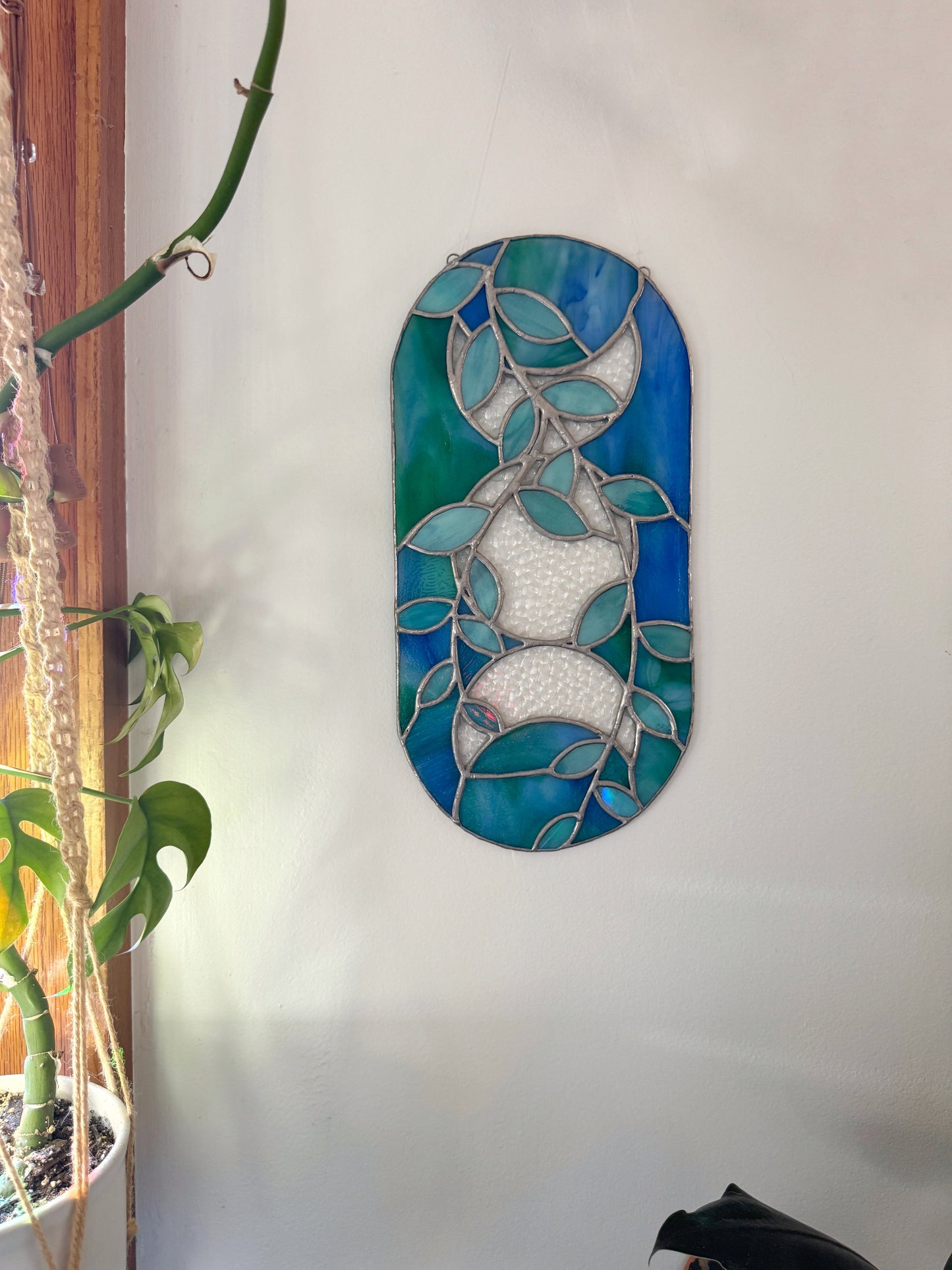 Vines and Moon Phases Suncatcher