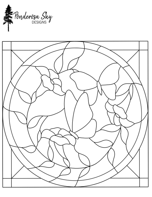 Butterfly Panel Digital Pattern