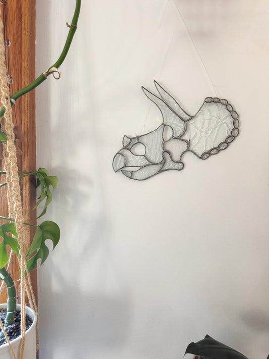 Triceratops Skull Suncatcher