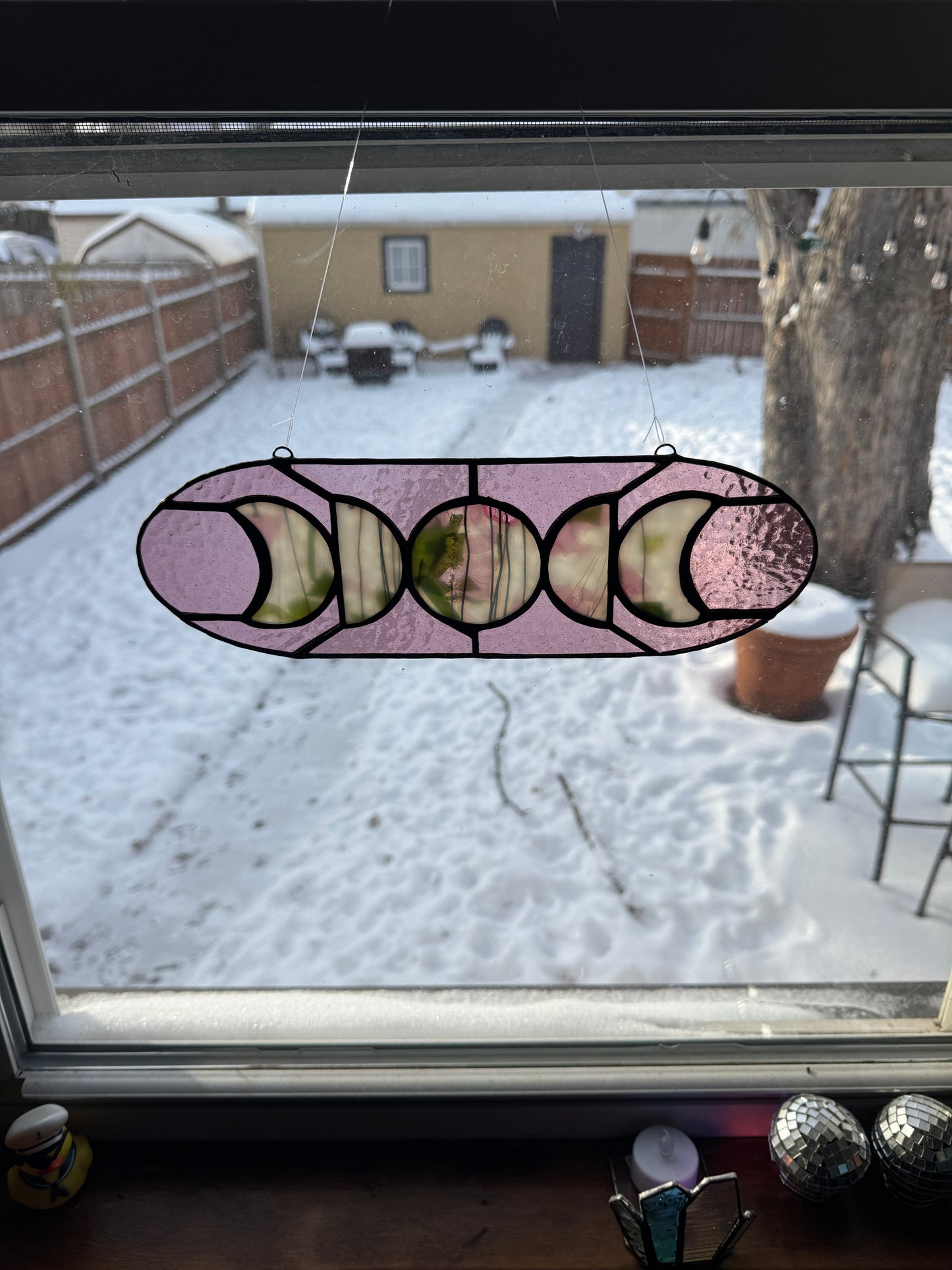 5 Moon Phase Suncatcher