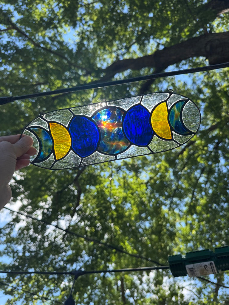 7 Moon Phase Suncatcher