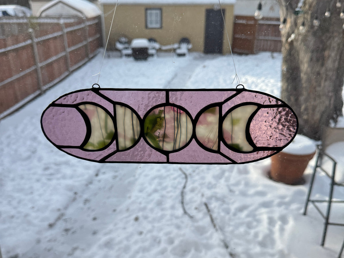 5 Moon Phase Suncatcher