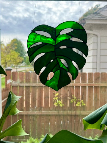 Monstera Leaf Suncatcher