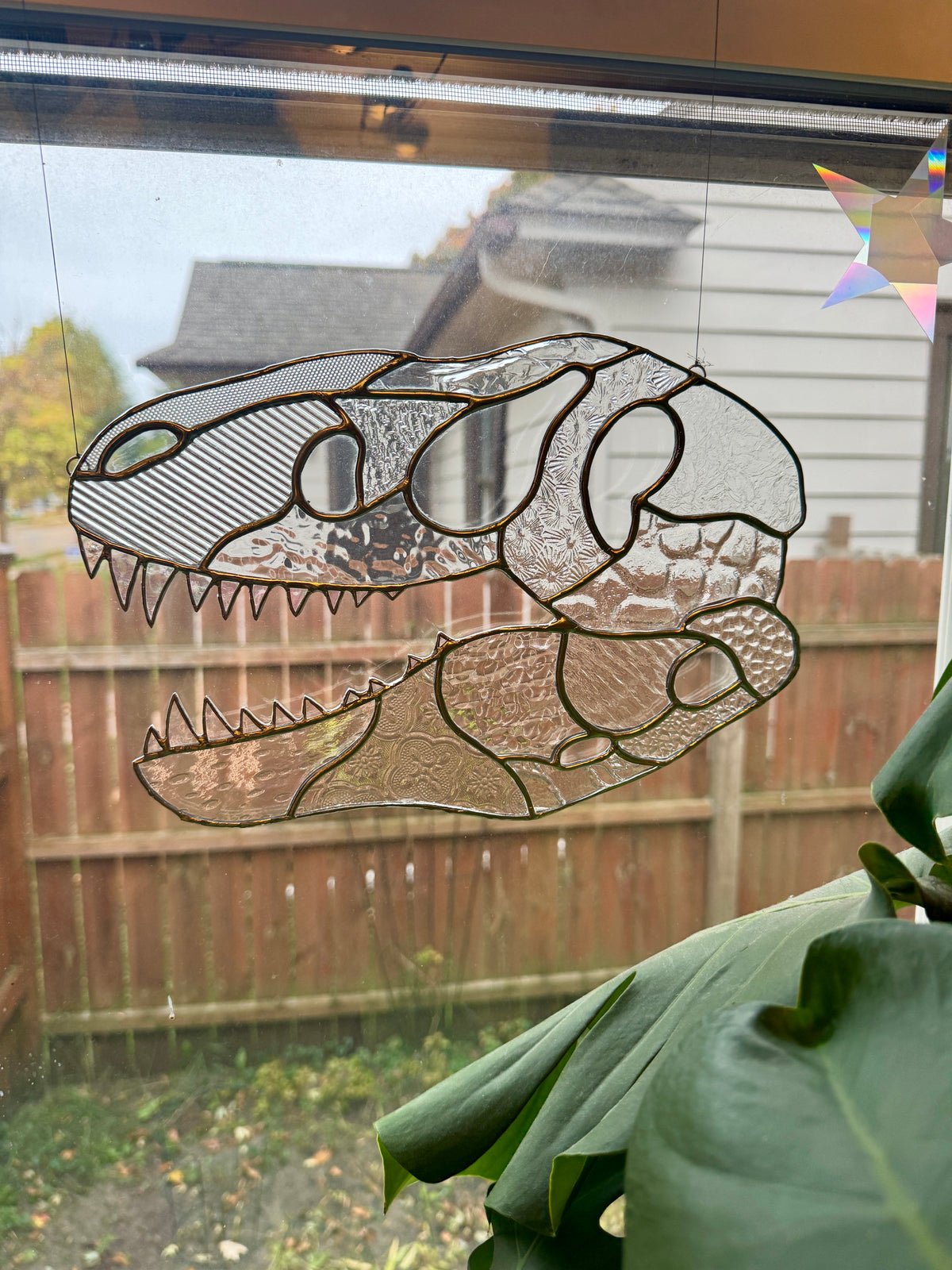 T-Rex Skull Suncatcher