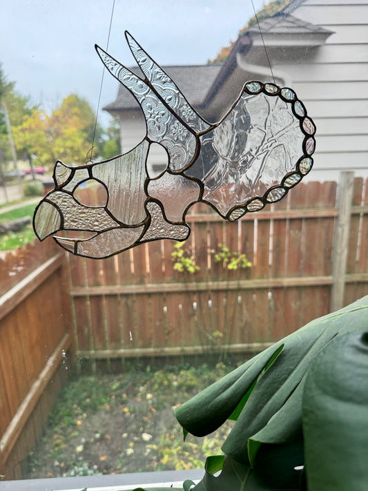 Triceratops Skull Suncatcher