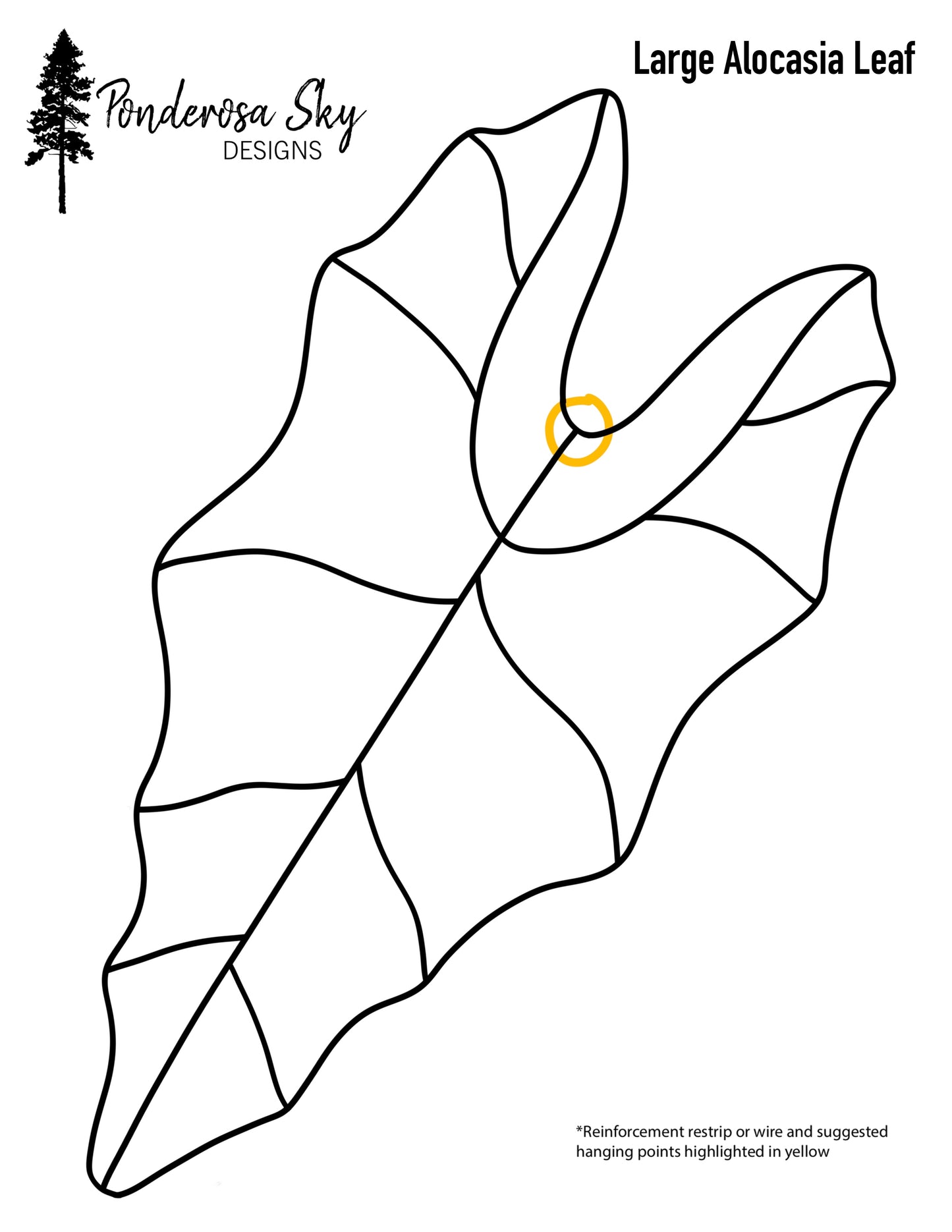 Alocasia Leaf Digital Pattern