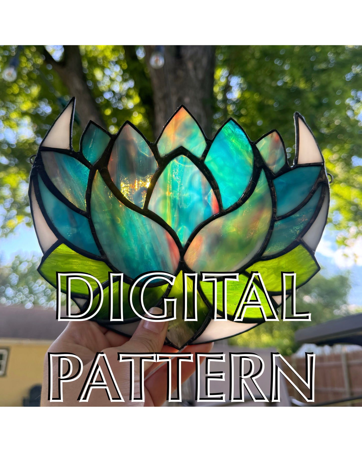Lotus Moon Digital Pattern