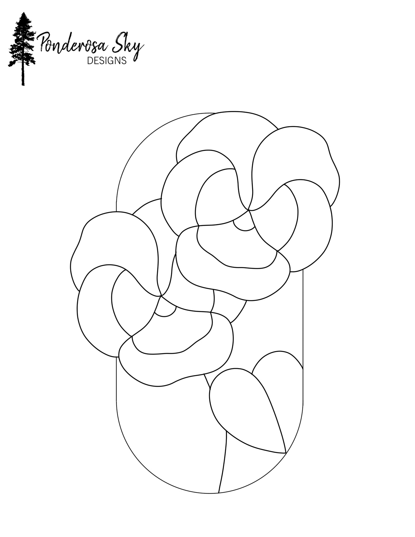 Pansy Mini Panel Digital Pattern