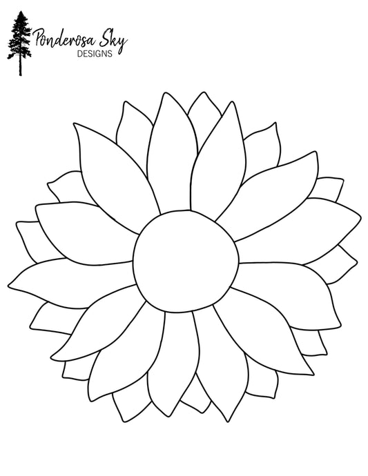 Sunflower Digital Pattern