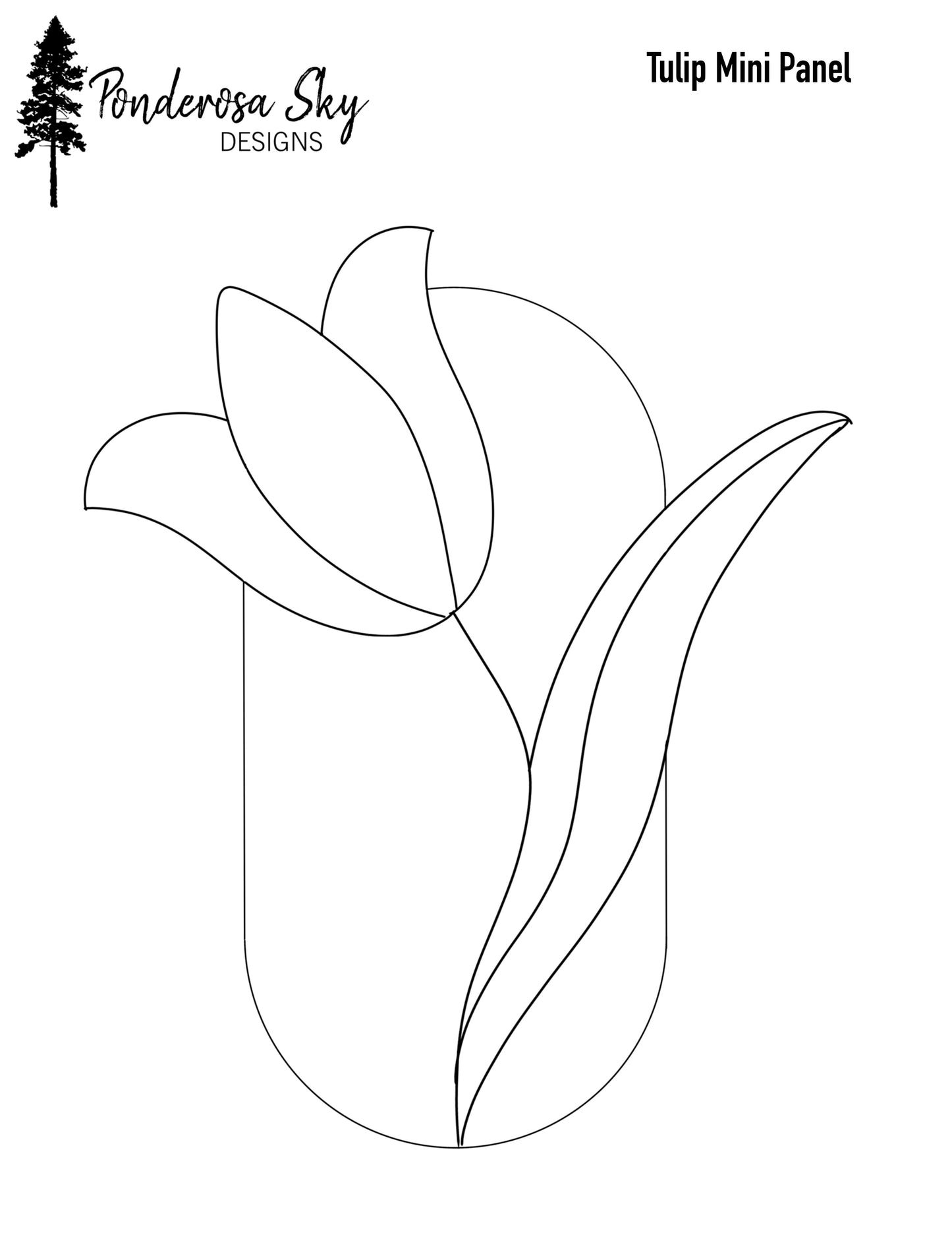 Tulip Mini Panel Digital Pattern